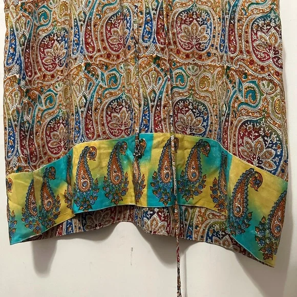 Tolani brand women's paisley print blouse bohemian-style Size Small - Picture 4 of 16